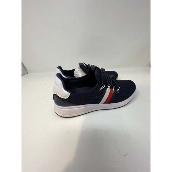 Tommy Hilfiger Women Size 7 M Lew Knit Athletic Blue Sneakers - Picture 4 of 6